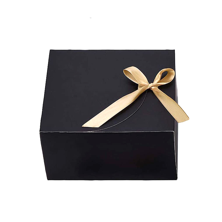 Black gift box with ribbon kraft paper gift box gift box manufacturers