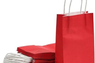 25 Pcs 5_x3.15_x9_ Red Kraft Paper Gift …