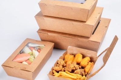 Food Kraft Paper Packing Box with…