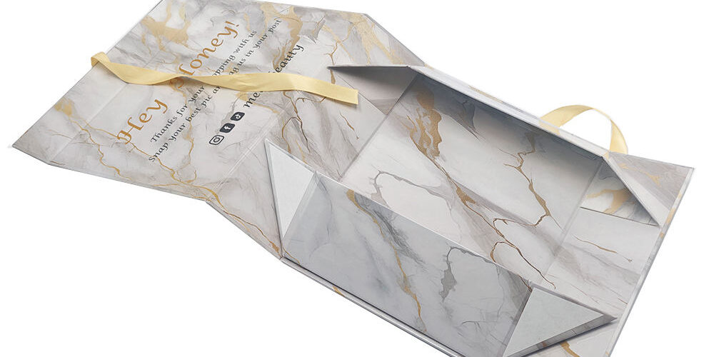 Custom Bio-degradable Marble Texture Magnetic Gift Boxes – Rigid Hair Packaging Manufacturer (5) Marble Magnetic Gift Boxes