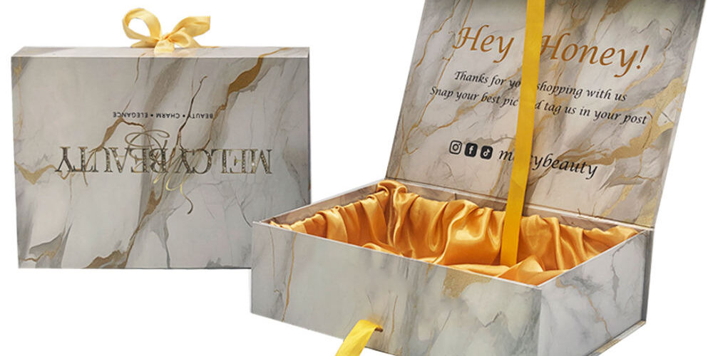 Custom Bio-degradable Marble Texture Magnetic Gift Boxes – Rigid Hair Packaging Manufacturer (7) Marble Magnetic Gift Boxes