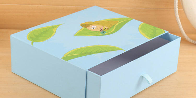 Kraft paper drawer style festival gift boxes