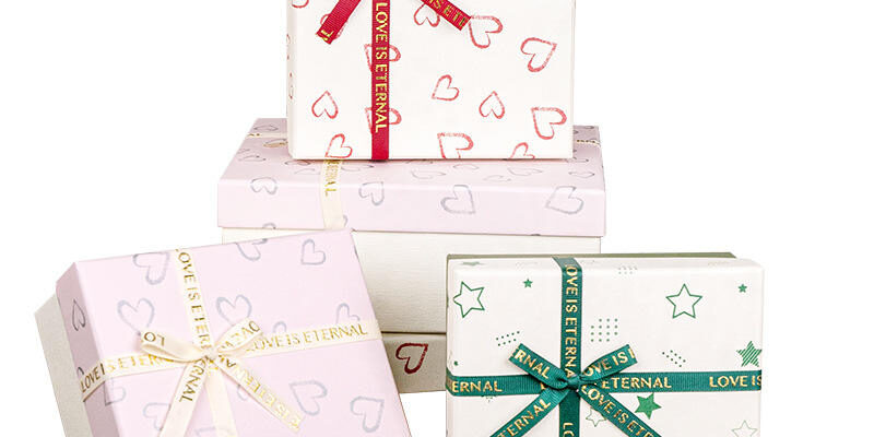 Luxury Ribbon Paper Gift Boxes