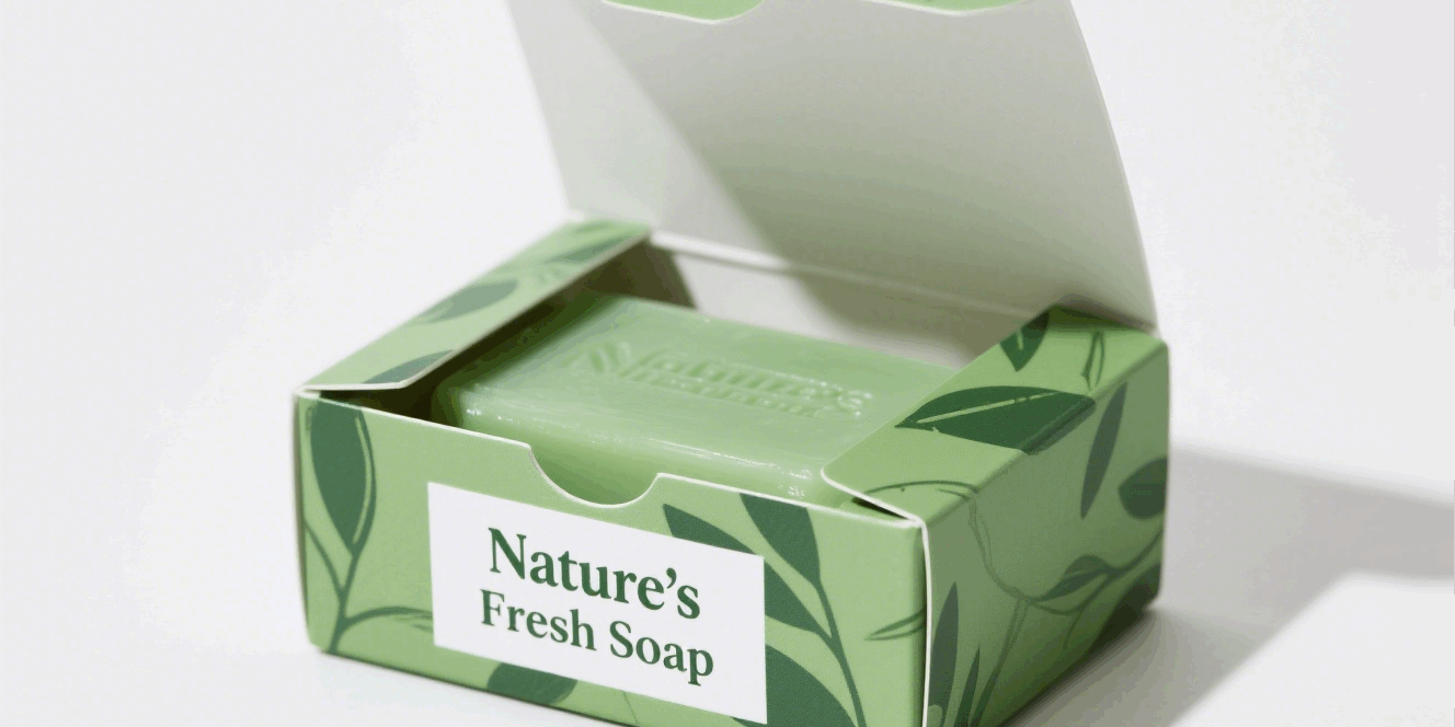 Eco-friendly kraft paper soap gift box