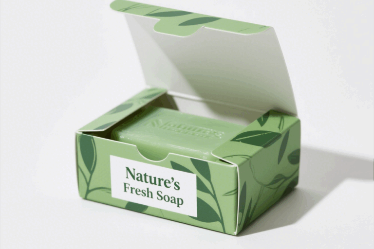 Custom Small Kraft Paper Gift Box for Soap Eco-Friendly Folding Packaging (3) Eco-friendly kraft paper soap gift box