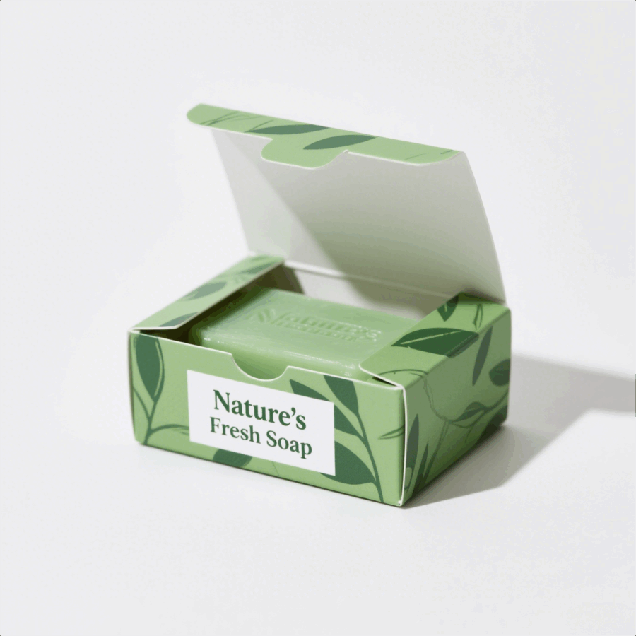Eco-friendly kraft paper soap gift box