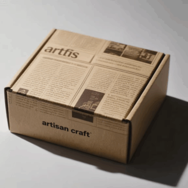 Eco-friendly kraft corrugated paper box 