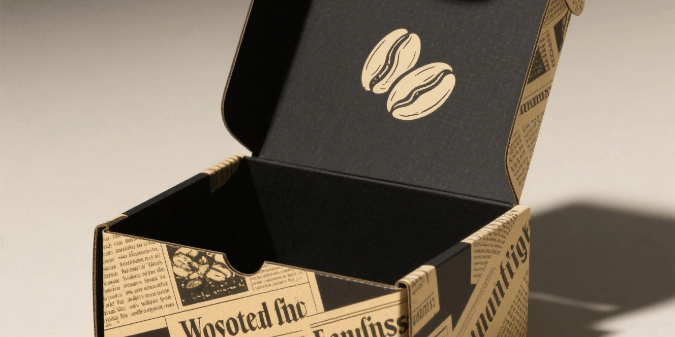 Eco-friendly kraft corrugated paper box
