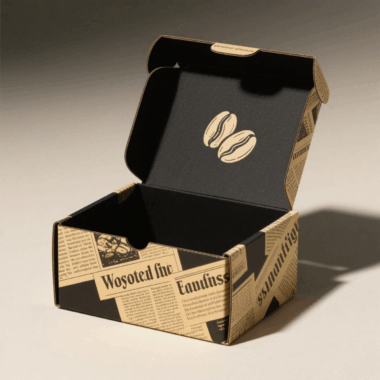 Eco-friendly kraft corrugated paper box 