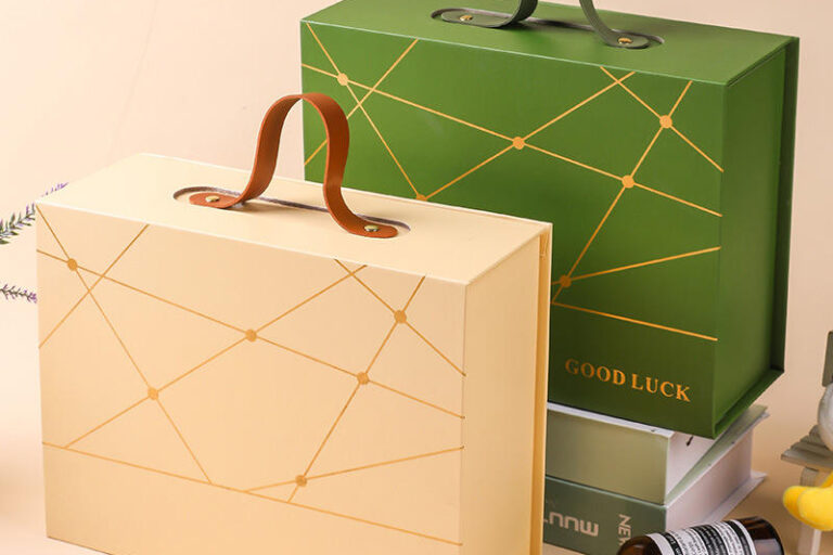 Large Magnetic Paper Gift Boxes with Handle – Custom Luxury Packaging Supplier (2) Paper Gift Boxes with Handle
