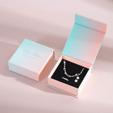 Bulk custom black jewelry gift box