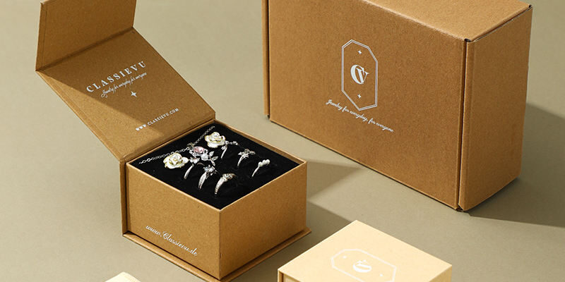 cardboard magnetic jewelry gift box