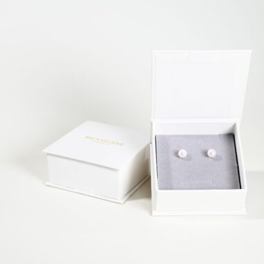jewelry gift box with gold logo