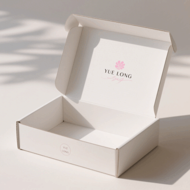 pink and brown gift paper box