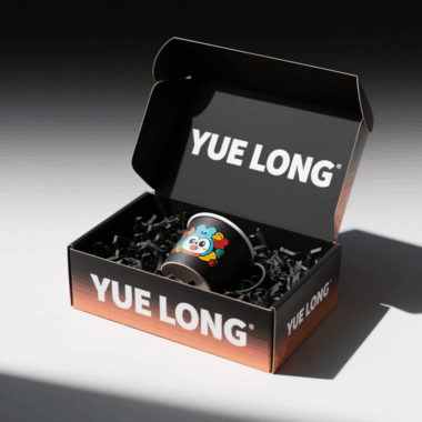 pink and brown gift paper box