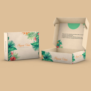 black mailer gift box with logo